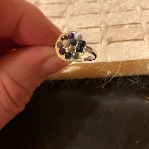 Handmade Jewelry - Colorful Gemstone Cluster Ring
